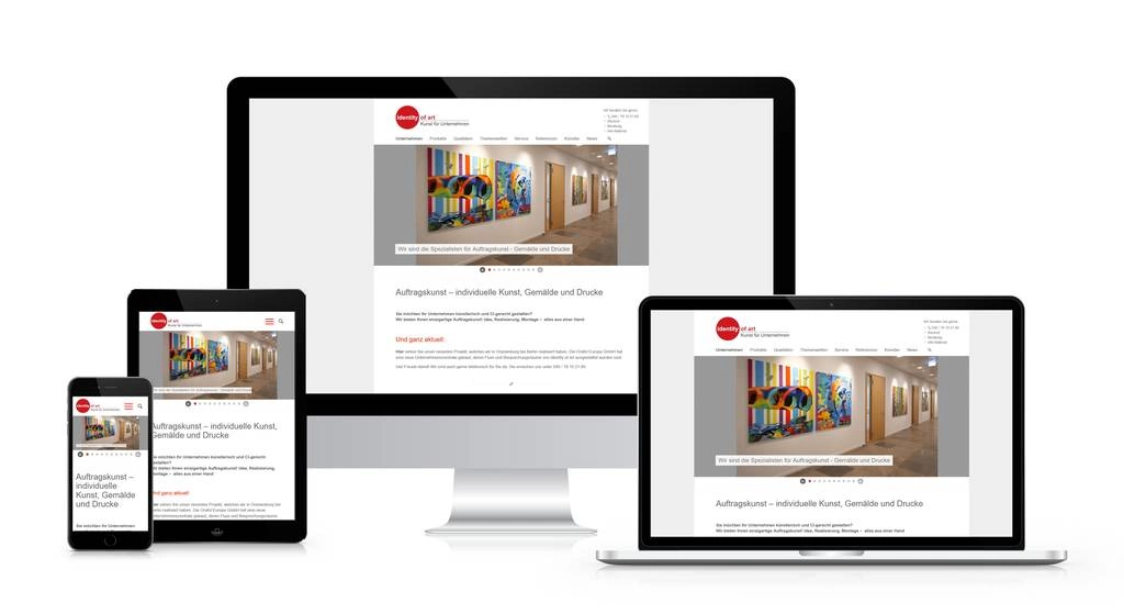 identity of art – Kunst für Unternehmen – Website von SottMedia Hamburg