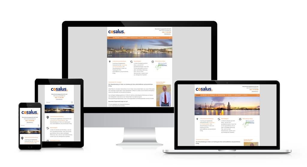 Cosalus Steuerberatungsgesellschaft mbH – Website von SottMedia Hamburg