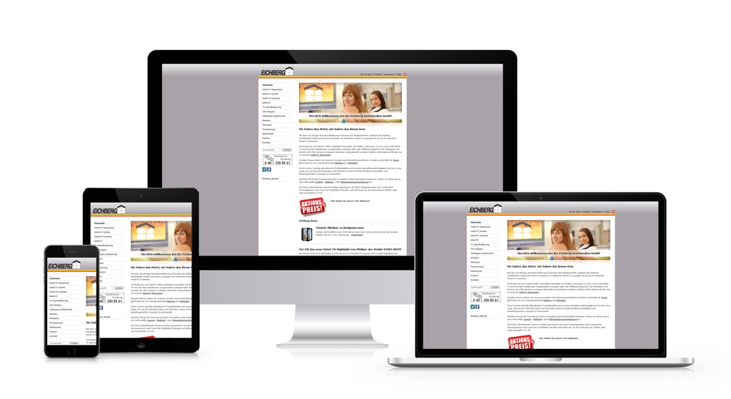 Eichberg Hotelmedien GmbH – Hotel-TV-Systeme – Website von SottMedia Hamburg