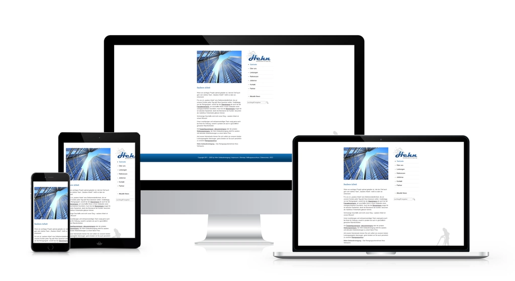 Hehn Gebäudereinigung – Hamburg – Website von SottMedia Hamburg