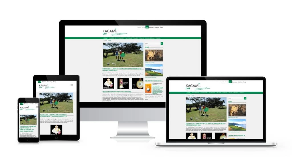 KAGAMI Golf – Erfolg und Balance auf dem Golfplatz – Website von SottMedia Hamburg