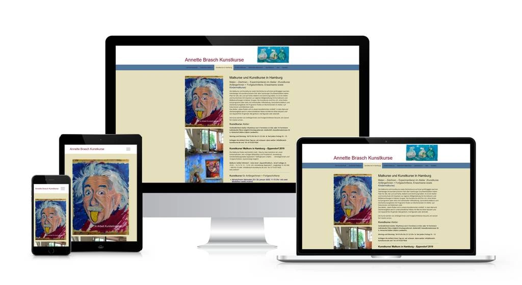 Annette Brasch – Kunstkurse & freischaffende Künstlerin – Website von SottMedia Hamburg